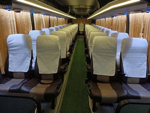 Luxury Benz Glider AC bus rental service in kochi