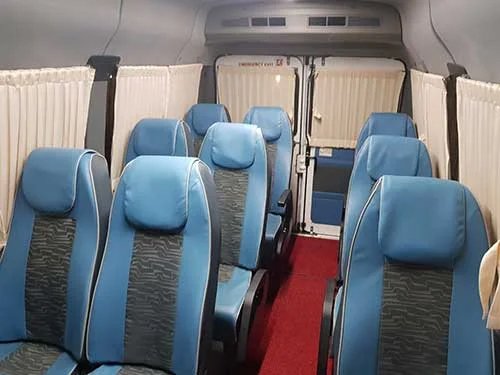 14 seater tempo traveller Kerala, van hire for Kerala tour, Kochi tempo traveller.
