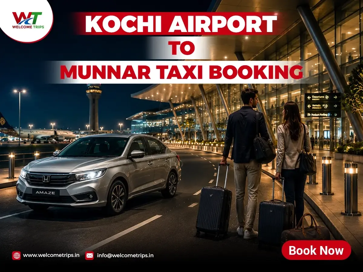 Kochi Airport to Munnar Taxi Booking